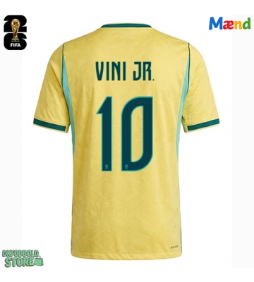 Brasilien Vinicius Junior #10 Replika Hjemmebanetrøje VM 2026 Kortærmet